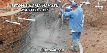 Beton Sulama Havuzu Maliyeti 2025