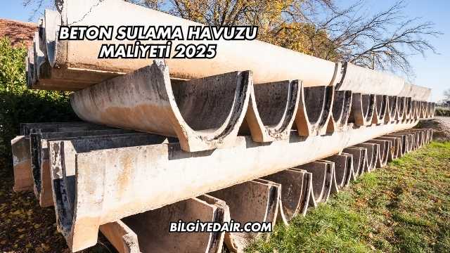 Beton Sulama Havuzu Maliyeti 2025