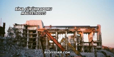 Bina Çürük Raporu Maliyeti 2025