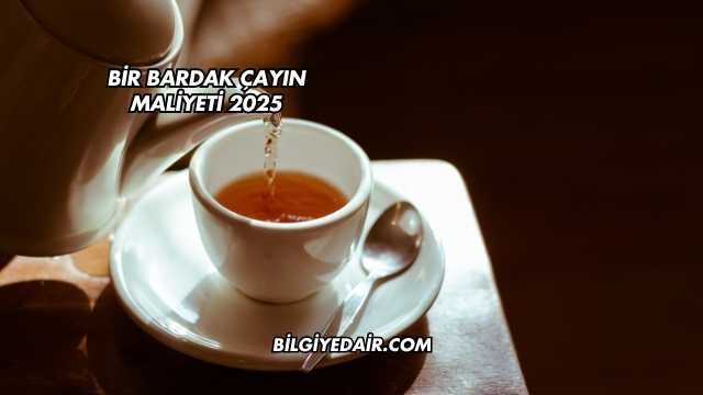 Bir Bardak Çayın Maliyeti 2025