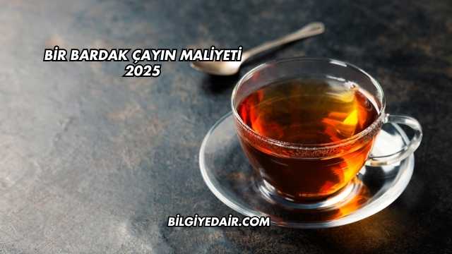 Bir Bardak Çayın Maliyeti 2025