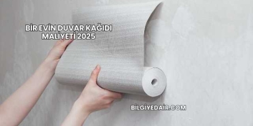 Bir Evin Duvar Kağıdı Maliyeti 2025