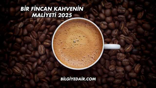 Bir Fincan Kahvenin Maliyeti 2025