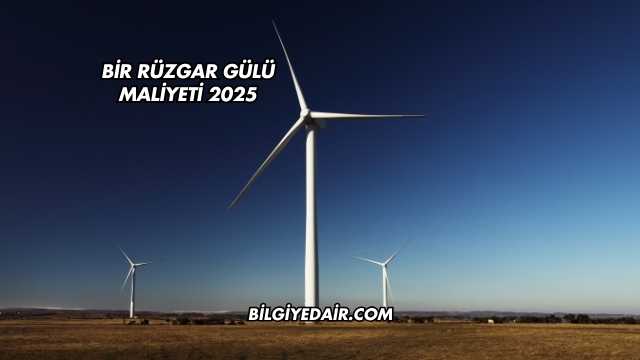 Bir Rüzgar Gülü Maliyeti 2025