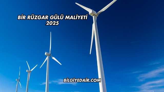 Bir Rüzgar Gülü Maliyeti 2025