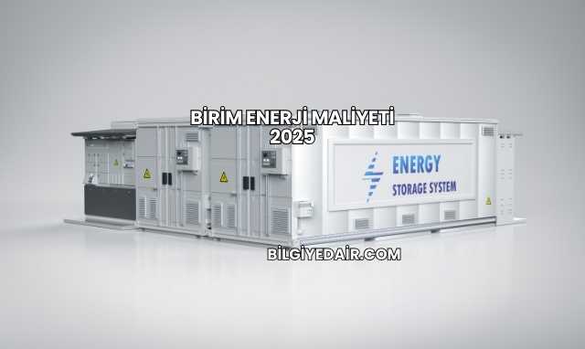 Birim Enerji Maliyeti 2025