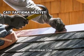 Çatı Yaptırma Maliyeti