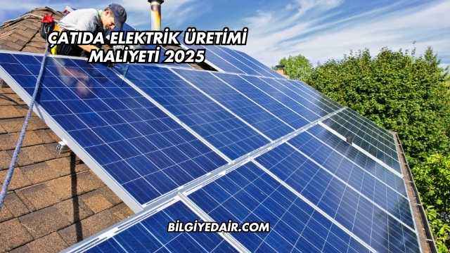 Çatıda Elektrik Üretimi Maliyeti 2025