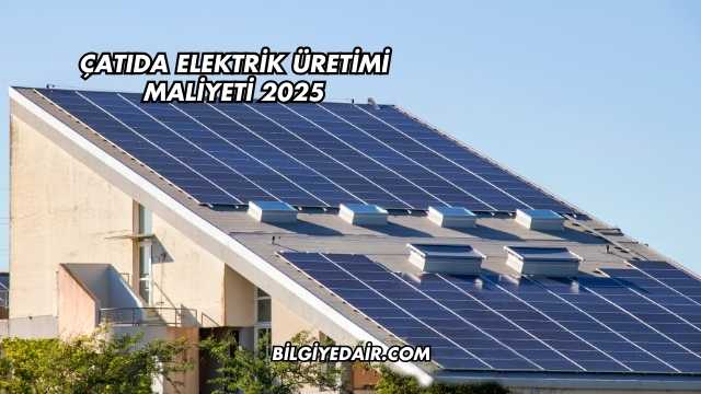 Çatıda Elektrik Üretimi Maliyeti 2025
