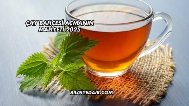 Çay Bahçesi Açmanın Maliyeti 2025
