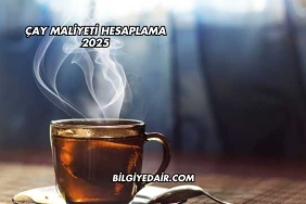 Çay Maliyeti Hesaplama 2025