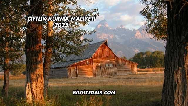 Çiftlik Kurma Maliyeti 2025