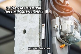Doğalgaz Elektrik Üretimi Maliyeti 2025