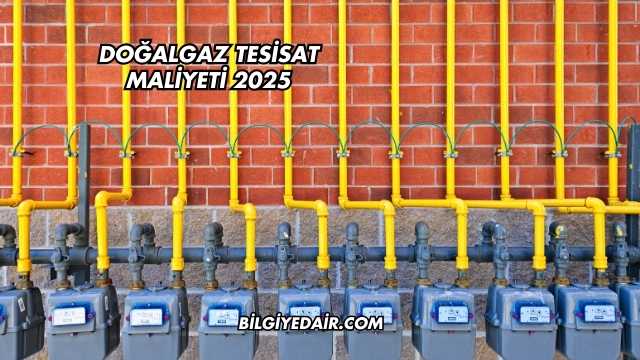 Doğalgaz Tesisat Maliyeti 2025