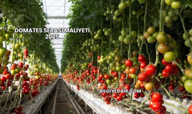 Domates Serası Maliyeti 2025
