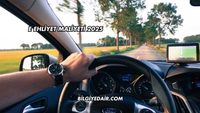 E Ehliyet Maliyeti 2025