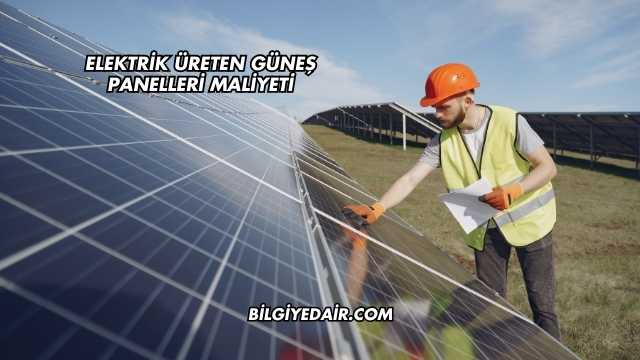 Elektrik Üreten Güneş Panelleri Maliyeti