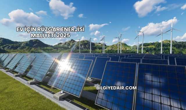 Ev İçin Rüzgar Enerjisi Maliyeti 2025