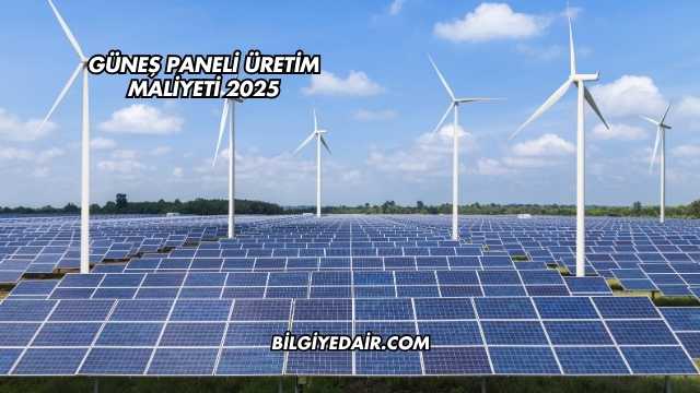 Güneş Paneli Üretim Maliyeti 2025