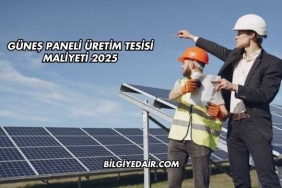 Güneş Paneli Üretim Tesisi Maliyeti 2025