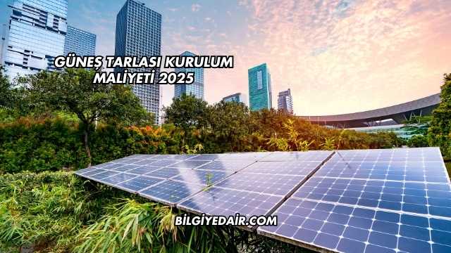 Güneş Tarlası Kurulum Maliyeti 2025