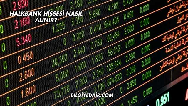 Halkbank Hissesi Nasıl Alınır?