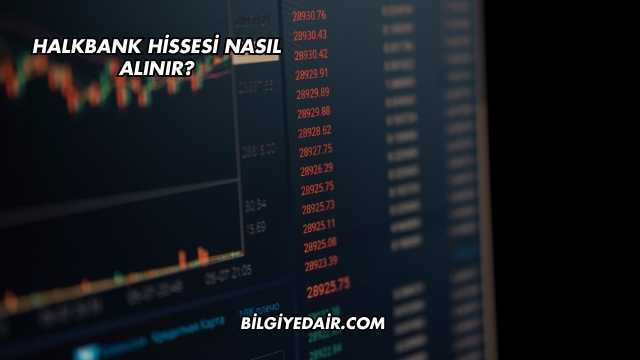 Halkbank Hissesi Nasıl Alınır?