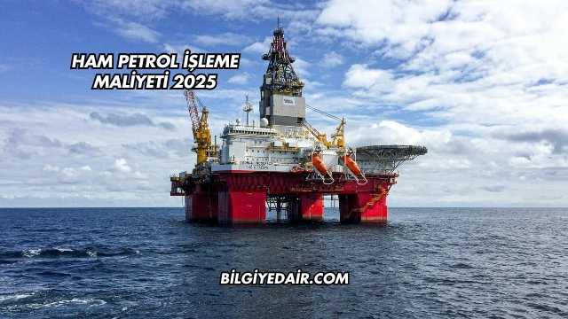 Ham Petrol İşleme Maliyeti 2025