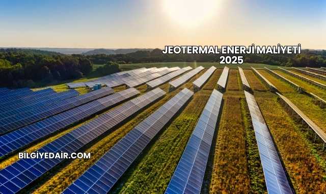 Jeotermal Enerji Maliyeti 2025
