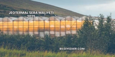 Jeotermal Sera Maliyeti 2025