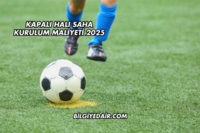 Kapalı Halı Saha Kurulum Maliyeti 2025