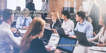 Limited Şirket Kuruluş Maliyeti 2025