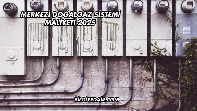 Merkezi Doğalgaz Sistemi Maliyeti 2025