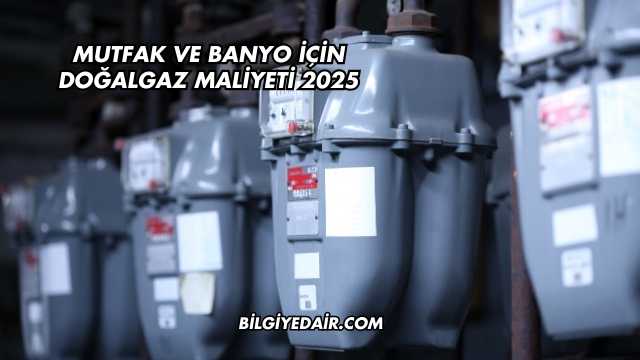 Mutfak ve Banyo İçin Doğalgaz Maliyeti 2025