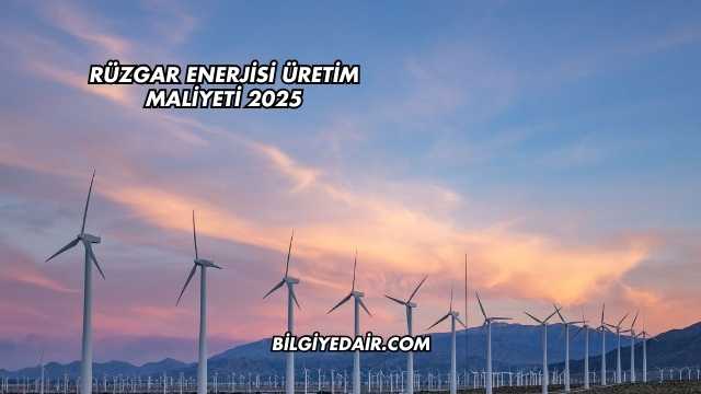 Rüzgar Enerjisi Üretim Maliyeti 2025