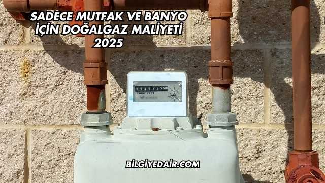 Sadece Mutfak ve Banyo İçin Doğalgaz Maliyeti 2025