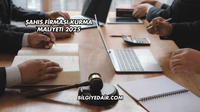 Şahıs Firması Kurma Maliyeti 2025