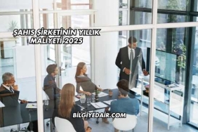 Şahıs Şirketinin Yıllık Maliyeti 2025
