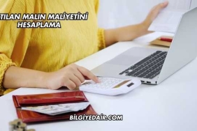 Satılan Malın Maliyetini Hesaplama