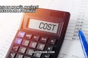 Satılan Mamül Maliyeti Hesaplama Formülü