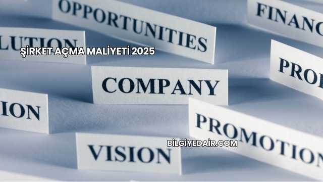 Şirket Açma Maliyeti 2025