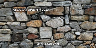 Taş Duvar Maliyeti 2025
