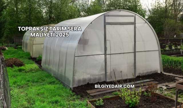 Topraksız Tarım Sera Maliyeti 2025