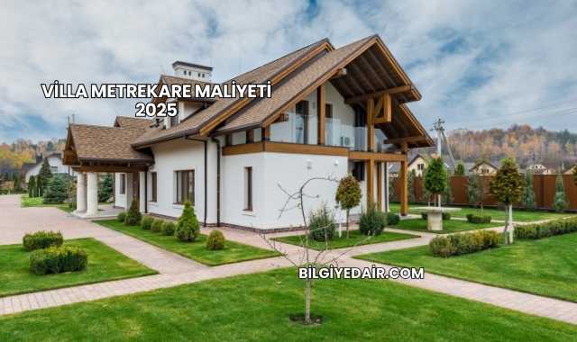 Villa Metrekare Maliyeti 2025