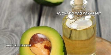 Avokado Yağ Yakar mı?