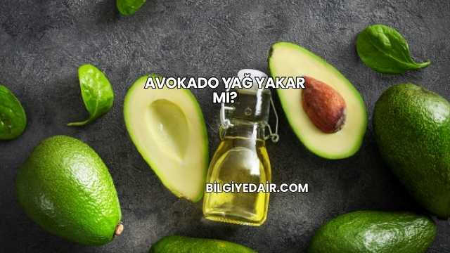 Avokado Yağ Yakar mı?