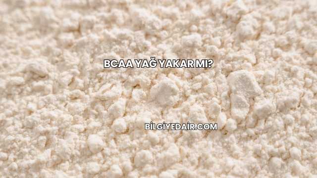 Bcaa Yağ Yakar mı?