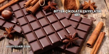 Bitter Çikolata Zayıflatır mı?