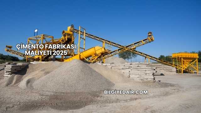 Çimento Fabrikası Maliyeti 2025