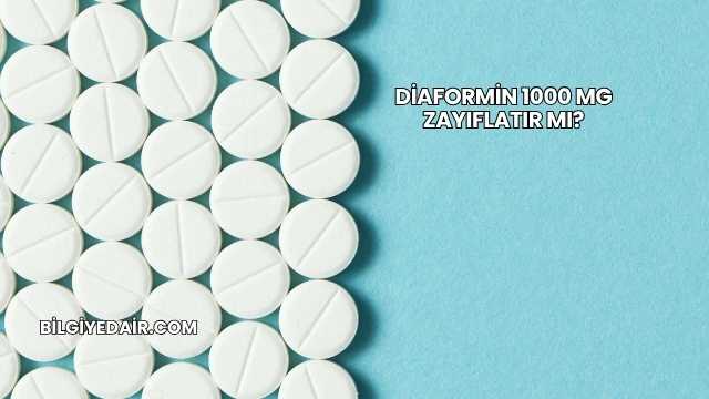 Diaformin 1000 Mg Zayıflatır mı?